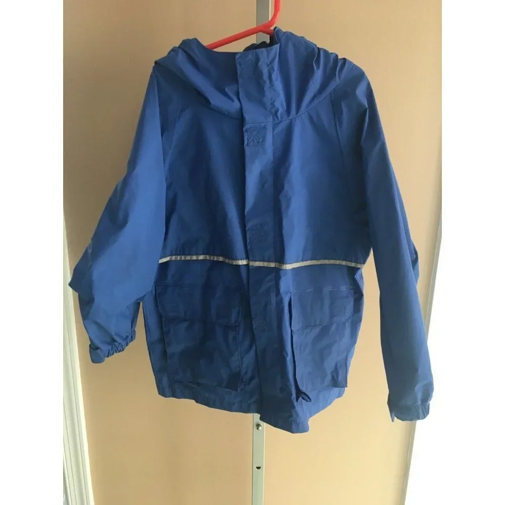 Pro Rainer Kids Raincoat Rain Jacket Blue Vent Fishing Boys Girls Kids Small 8 - Picture 4 of 11